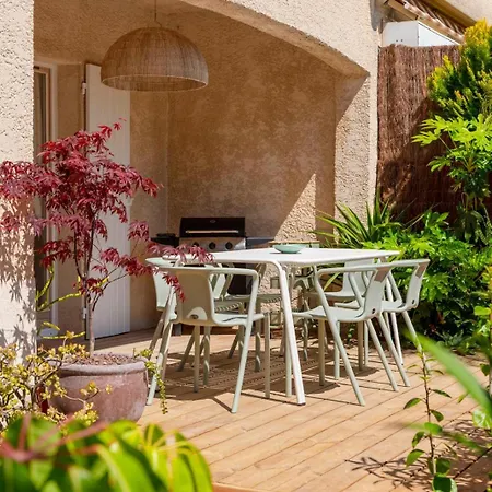 Apartment T2 De Gamme Avec Jardin Prive - 50m Du Port Miramar